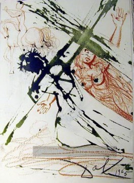 jesus Painting - Jesus carrying the cross Salvador Dali